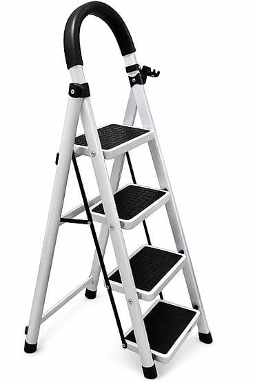 Складные стремянки-лестницы: Стремянка складная 4-ступенчатая Также есть 5-я и 6-я ступени, при — 2