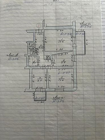 Квартиры: 3 комнаты, 71 м², Индивидуалка, 2 этаж, Старый ремонт — 2