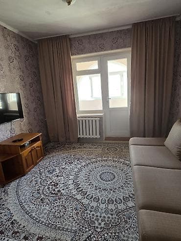 2 комнаты, 48 м², Асанбай мкр 105 серия, 5 этаж, Старый ремонт — 3