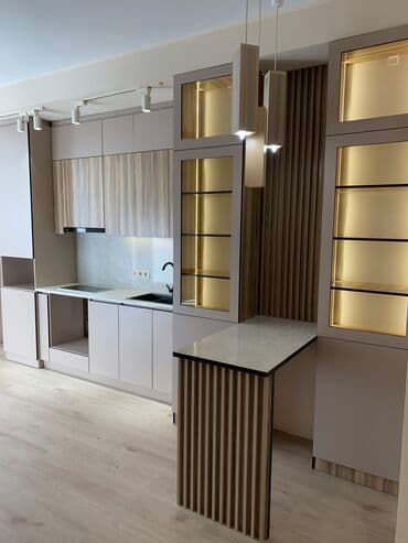 бишкек эмерек: Буйрутма эмеректер, Ашкана гарнитурасы, Үстөл, Шкаф — 3