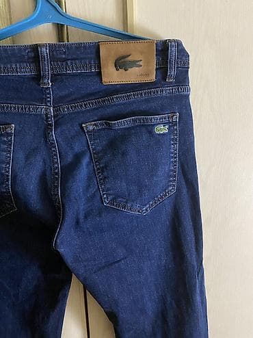 басаношка мужской: Мужские джинсы, L, Lacoste, Б/у, цвет - Синий — 1