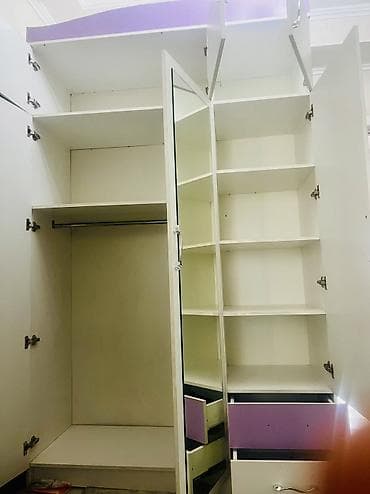 зеркила: Шифоньер, шкаф для одежды, Б/у, Прямой, ЛДСП — 5