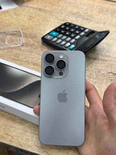 айфон 16 про 128 гб цена бишкек: IPhone 15 Pro, Колдонулган, 128 ГБ, Natural Titanium, Заряддоочу түзүлүш, Каптама, Куту, 93 % — 1
