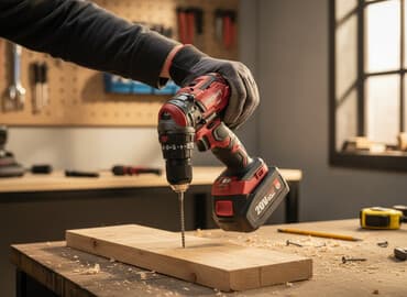 Аккумуляторная дрель-шуруповерт WORCRAFT, поставляемая в удобном