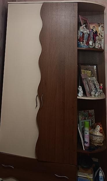 старый уголок: Гарнитур для зала, Б/у, Шкаф, Дерево, цвет - Коричневый — 2