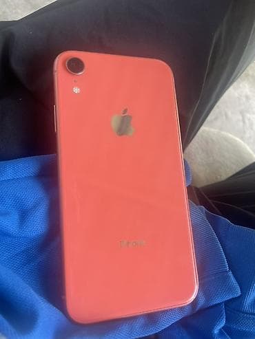 IPhone Xr, 128 ГБ, Коралловый, Защитное стекло, Чехол