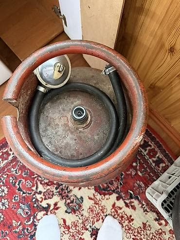 Дрова: Газовый баллон стальной пропановый 27 л (объем воды 27,5 л), по ГОСТ — 2