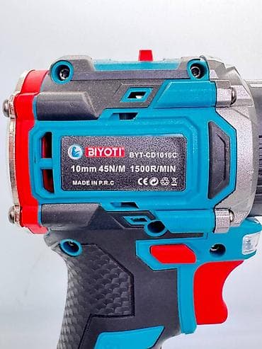Инструменты: Аккумуляторная бесщеточная дрель-шуруповерт BIYOTI BYT-CDP105C — 8