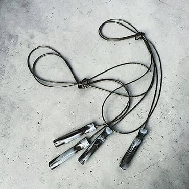 прыжки: Скакалка для фитнеса/кросс‑тренинга с металлическим тросом и парой — 1