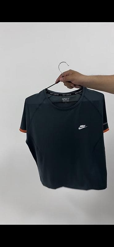 черная рубашка с коротким рукавом мужская: Мужская футболка, L, XL, 2XL, Nike, Новый, цвет - Черный, Самовывоз, Бесплатная доставка, Платная доставка — 5