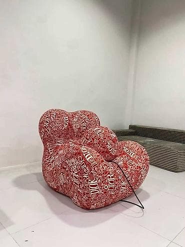 мягкий мешок кресло: Бескаркасное Кресло дизайнерское с «мячом-пуфом» на шнуре — 2