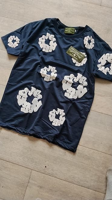 Футболка Afrikaan Moor Goods x Denim Tears - Цвет: тёмно-синий (navy)