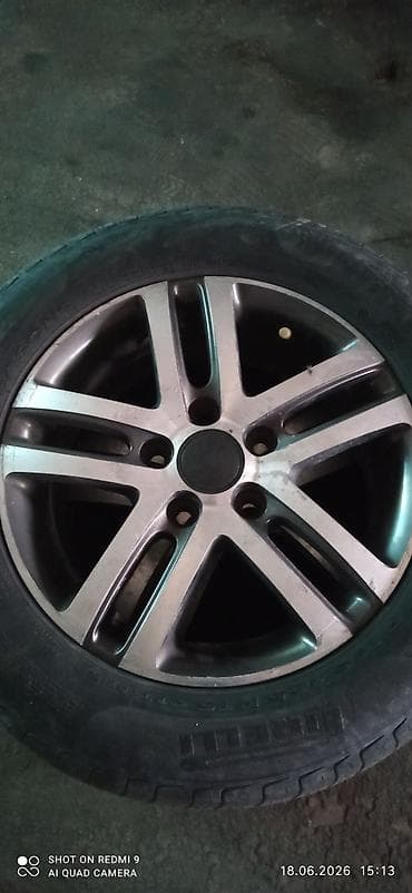 Литые Диски R 15 Audi, Комплект, отверстий - 5, Б/у at lalafo.kg Литые Диски R 15 Audi, Комплект, отверстий - 5, Б/у