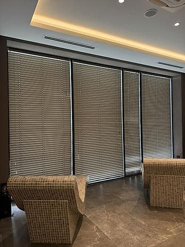 double a: Горизонтальные жалюзи на панорамные окна - Тип: алюминиевые — 3