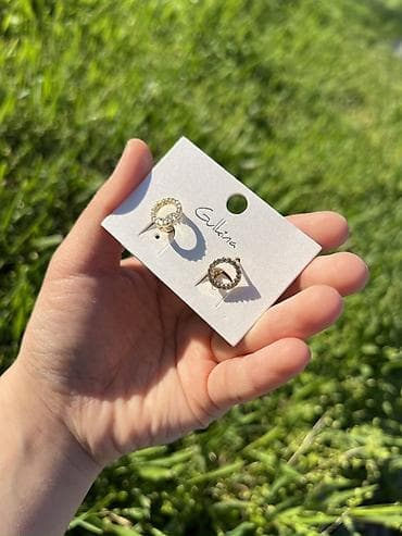 Серьги, Женские, Вставка: Циркон