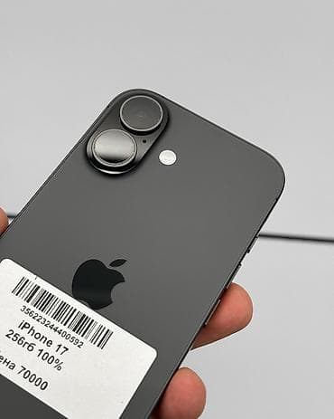 IPhone 17, Б/у, 256 ГБ, Black Titanium, Защитное стекло, Чехол, Коробка, В рассрочку, 100 % — 4
