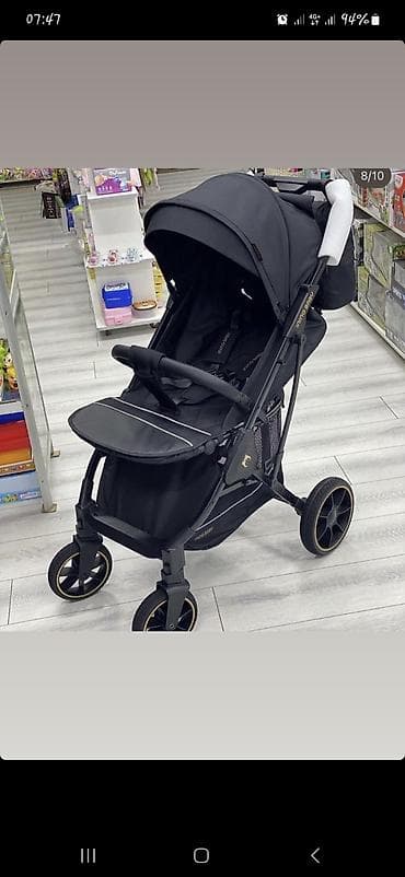 камера для коляски: Прогулочная коляска (черная) - Легкая складная рама, компактное — 1