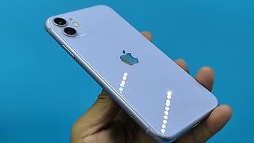 iphone replika: IPhone 11, Б/у, 128 ГБ, Синий, Защитное стекло, Чехол, 75 % — 2