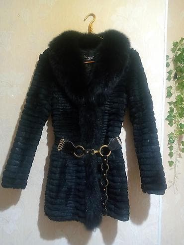 Спортивная одежда: Шуба, Кролик, Короткая модель, Китай, S — 2