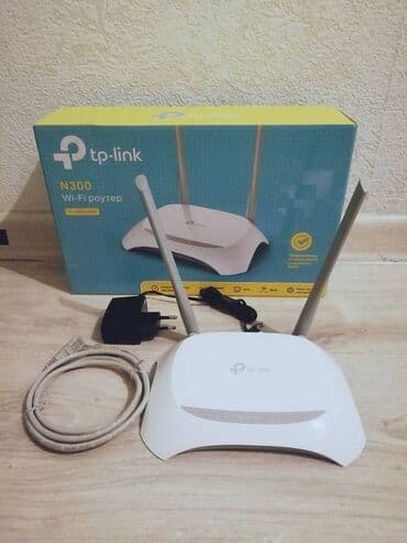 wi fi роутер tp link 740: Wi-Fi роутер, новый, отлично работает, комплект, коробка, 2-антенный — 1