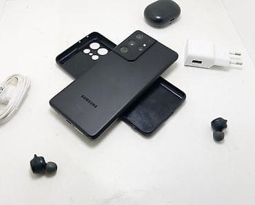 galaxy a 13: Samsung Galaxy S21 Ultra 5G, Б/у, 256 ГБ, цвет - Черный, 1 SIM, eSIM — 3