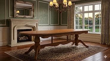 coffee table: Стол для зала, Б/у, Раскладной, Овальная — 1