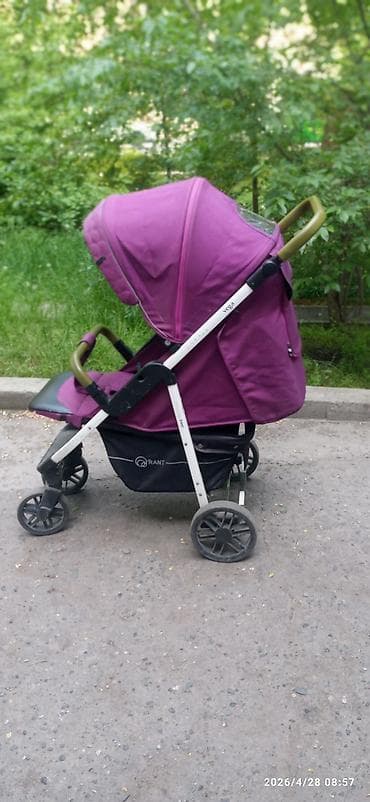 cam коляску 3в1: Прогулочная коляска RANT Vega, фиолетовая - Легкая складная рама из — 1
