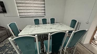 small table: Обеденная группа на 8 персон. Состав: - Прямоугольный стол с — 4