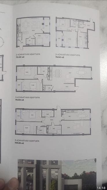 Строится, Элитка, 2 комнаты, 78 м²