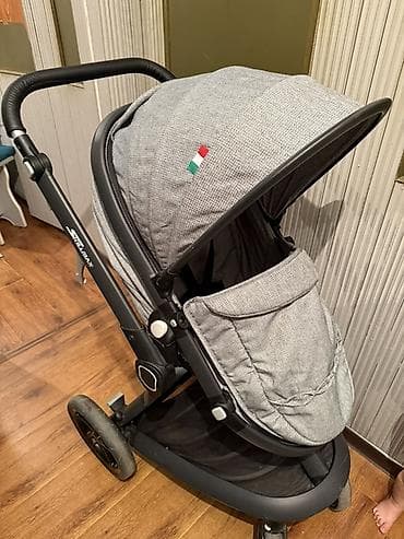 коляска babyzen: Коляска, цвет - Серебристый, Б/у — 1