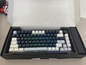 компьютер: Клавиатура, Royal Kludge, Механическая, Bluetooth, Проводное подключение, Размер: 75% — 3