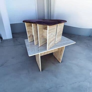 стол кухонный стеклянный: Кухонный стол и стул, Новый — 4