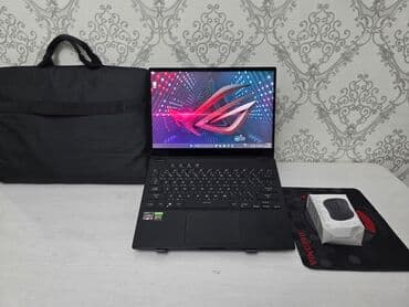 ультробук: Ультрабук, Asus, 16 ГБ ОЗУ, AMD Ryzen 9, 13.5 ", Б/у, Для несложных задач, память NVMe SSD — 3