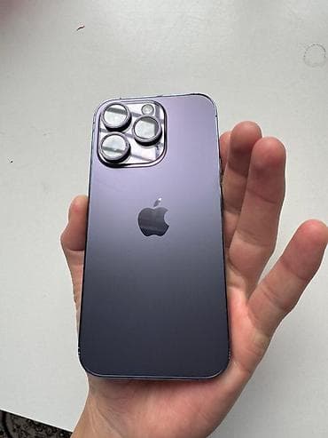 ssd apple: IPhone 14 Pro, Б/у, 256 ГБ, Deep Purple, Чехол, 81 % — 5