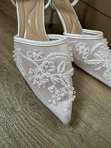 цепочки для очков: Туфли, 36, Zara, Новый, цвет - Белый, Самовывоз — 5