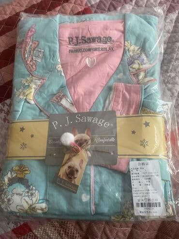 белая ночная сорочка: Женские пижамы комплектом (рубашка на пуговицах + брюки) P.J. Savage / — 5