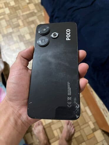 редми х: Poco M6, Колдонулган, 256 ГБ, түсү - Кара, 2 SIM — 1