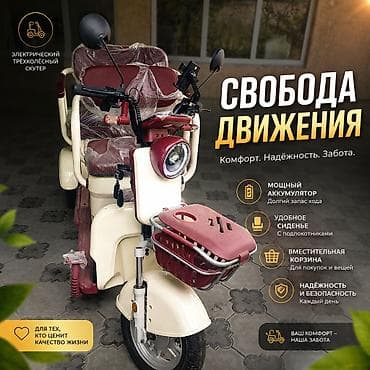 Электрический трёхколёсный скутер 3 ай без процент 3 Айдан 12 айга