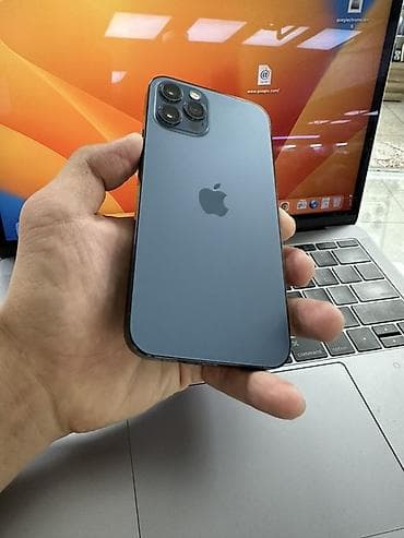 13 iphone pro max: IPhone 12 Pro, Б/у, 256 ГБ, Pacific Blue, Защитное стекло, Чехол, 95 % — 1