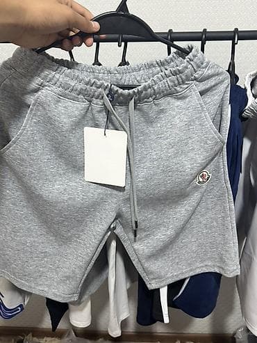 soft shell: Мужские шорты, XS, S, 2XS, Moncler, Новый, цвет - Серый, Самовывоз, Платная доставка — 1