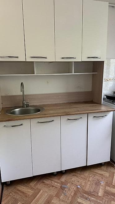 Кухонный гарнитур, Б/у, цвет - Белый, ДСП