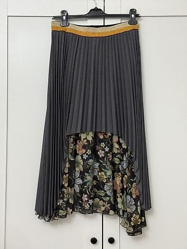 шуба женский: Юбка, Модель юбки: Плиссе, Миди, По талии — 3