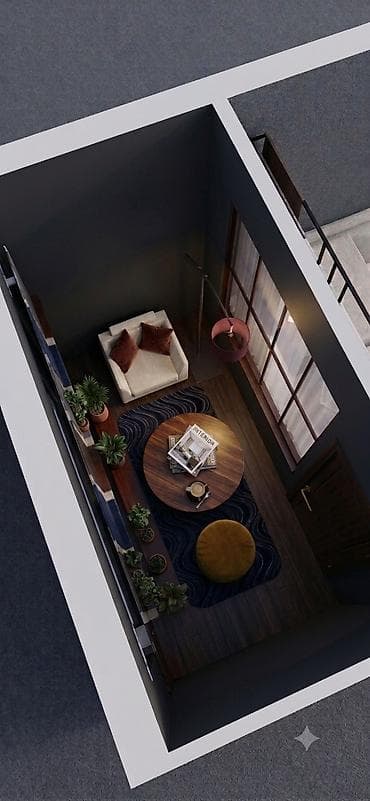 5: 2 комнаты, 58 м², Улан мкр Элитка, 2 этаж, ПСО (под самоотделку) — 3