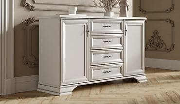 Столдор: Тумба традиционная 2Д 4Я, коллекции Кентаки, Белый, БРВ Брест — 6