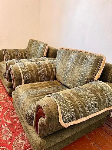 кресло ош: Ашкана үчүн жумшак бурчек, Колдонулган, Өзү алып кетүү, түсү - Жашыл — 4