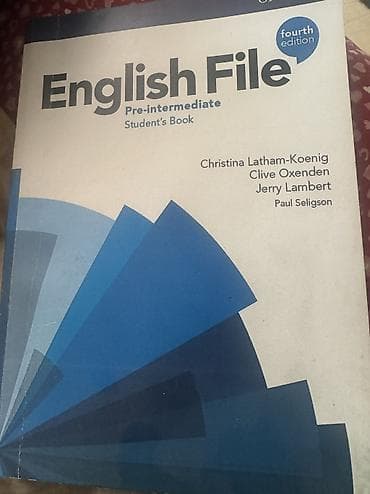 новый пиджак: English file абсолютно новая и чистая, книга + ворк бук — 2