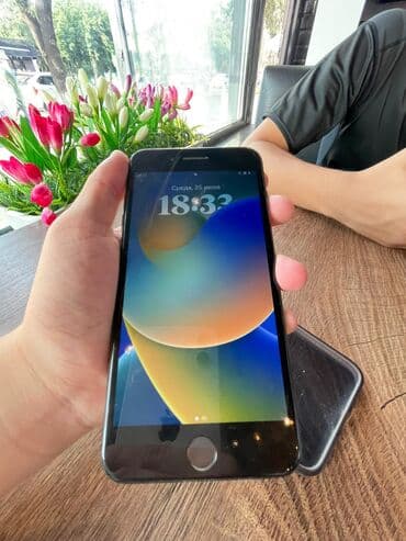 ноутбук колдонулган: IPhone 8 Plus, Колдонулган, 256 ГБ, Black Titanium, 72 % — 2