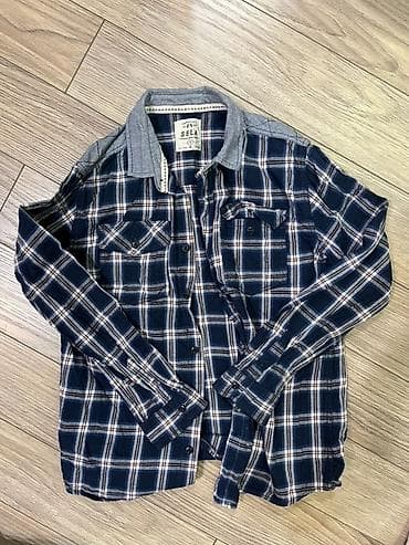 хлопья: Рубашка в клетку SELA на 8-10 лет - Бренд: SELA - Модель — 1