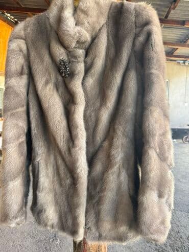 шуба кроликовая: Натуральная норковая шуба, цвет – благородный серо-тауpe. Классический — 3