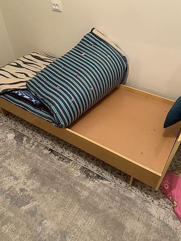 1 спальная кровать: Односпальная кровать, Каркас без матраса, длина - 195 см — 3